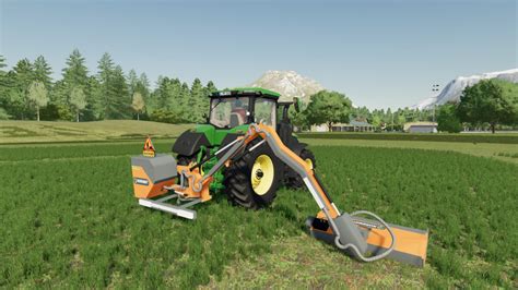 Ferri Orange Hydraulic Reach Mower v 1.0 ⋆ FS22 mods