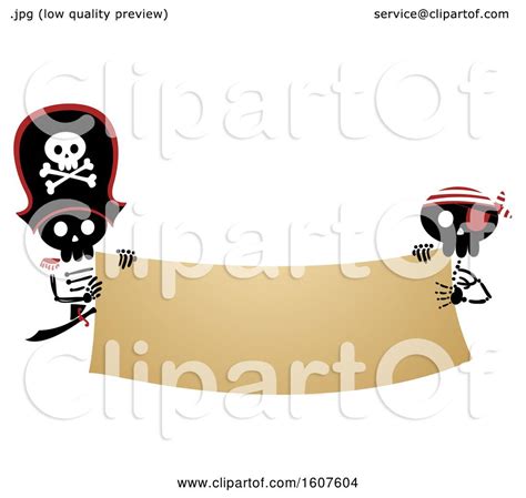 Pirate Banner Clipart by BNP Design Studio #1607604