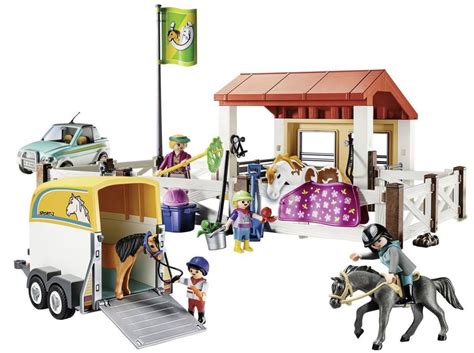 Playmobil Set: 70325-bel - Horse stable with trailer - Klickypedia