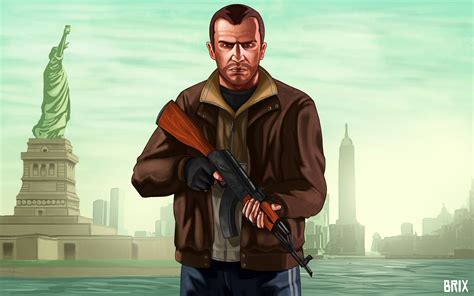 Niko Bellic fan-art made by me. : r/GTA