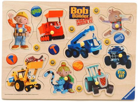 Ravensburger Bob the Builder Wooden Playtray (8 Pieces): Amazon.co.uk ...