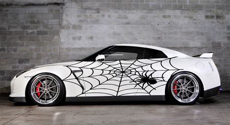 Vinyl Car Side Body Graphics Decal Sticker Spider Web Black fit any ...