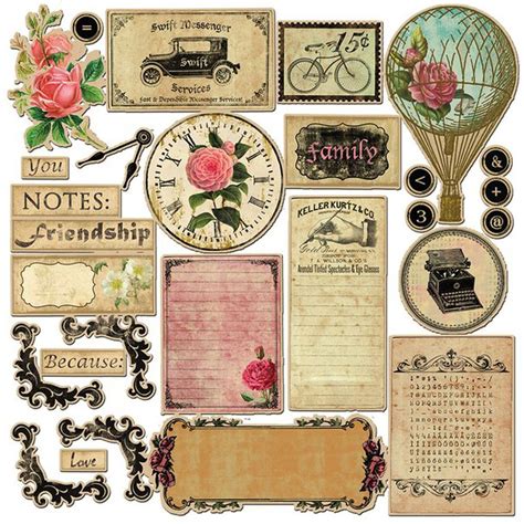 Vintage Stickers Printable