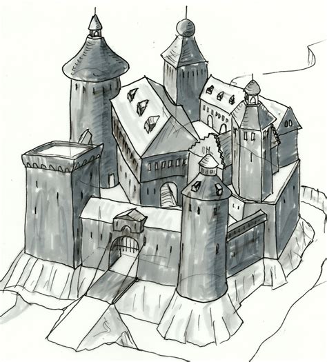 castle sketch by Kluwe on DeviantArt