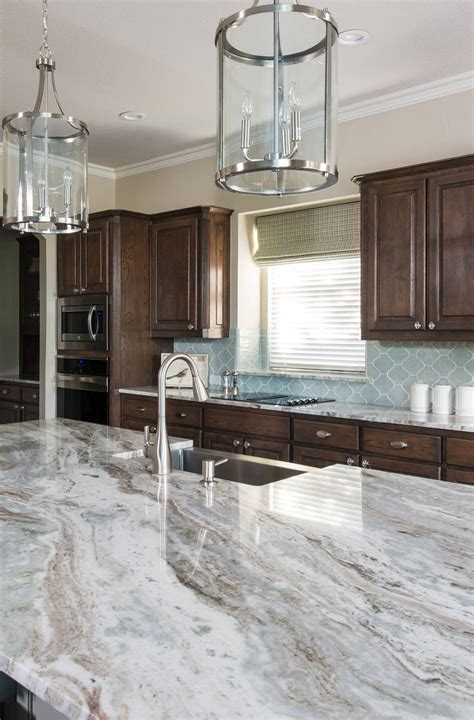 50+ Popular Brown Granite Kitchen Countertops Design Ideas