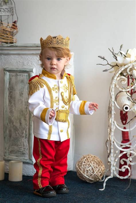 Red Prince Charming costume for boy Cinderella disney outfit | Etsy