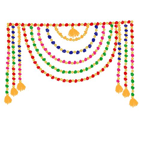 Diwali Toran Colorful Pom Garland Door Decoration For Festivals, Toran ...