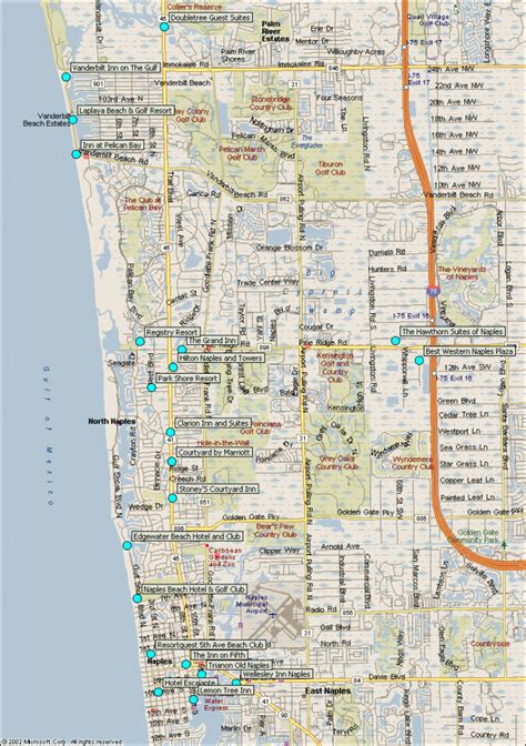 Printable Map Of Naples Florida