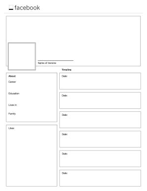 Facebook Profile Template - Fill Online, Printable, Fillable, Blank ...