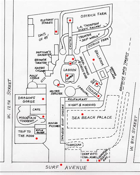 Luna Park 1908 - Map