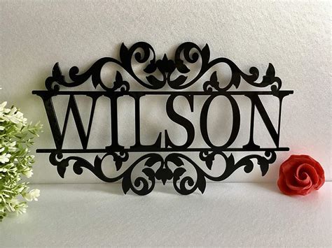 Amazon.com: Personalized Any Name Laser Cut Acrylic Metal Wood Sign ...