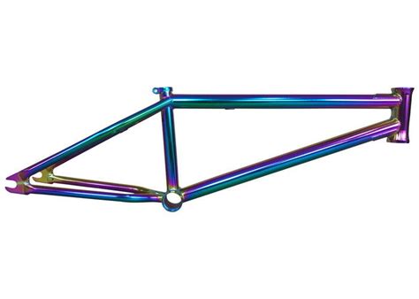 Rainbow Frame Chrome BMX Frame , Oil Slick Colorful Custom BMX Bike Parts