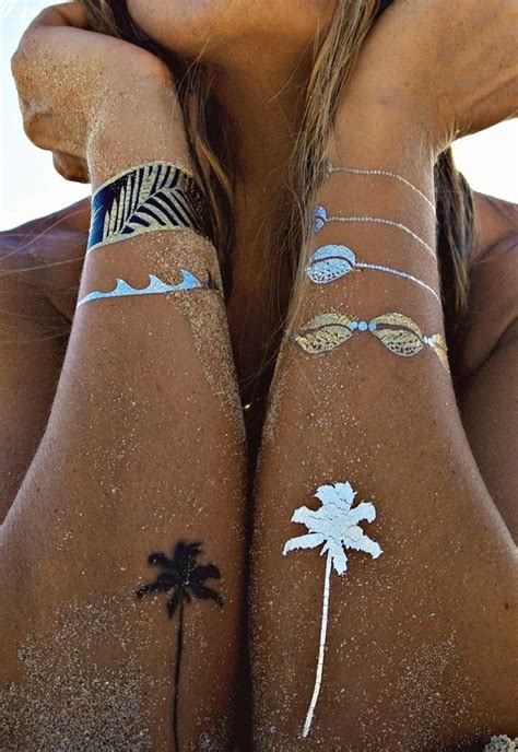 signed by tina: Love these metallic temporary tattoos....