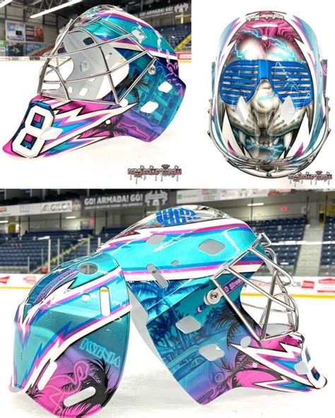 Pin by Conrad Brassard on Goalie mask in 2023 | Goalie mask, Helmet ...