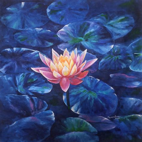 Original Painting: Lotus Painting - styleindiatoday.com