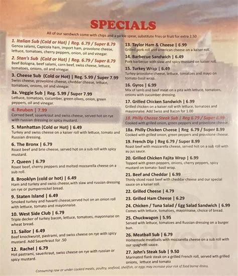 Westside Deli menus in Lynchburg, Virginia, United States