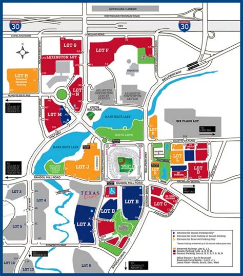 Globe Life Park Parking Map - Maping Resources