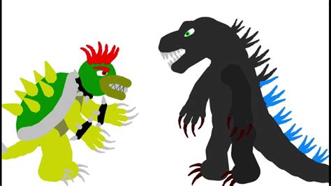 Godzilla Vs. Bowser (ANIMATION) - YouTube