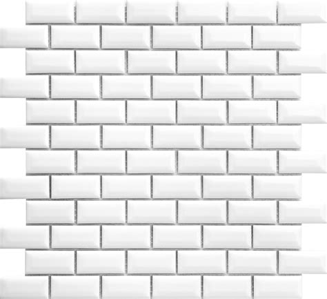 GLOSS WHITE BRICK MOSAIC TILE 290×298mm - The Tile Guys