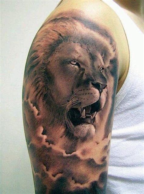 63 Roaring Lion Sleeve Tattoo Designs for Men [2023 Guide]