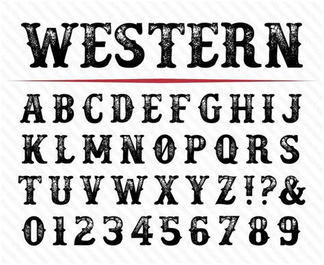 Western Font Wild West Font Old West Font Western Font Styles Cowboy ...