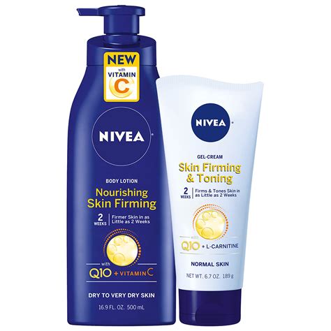 NIVEA Skin Firming And Toning Body Gel-Cream With Q10, Oz Tube ...