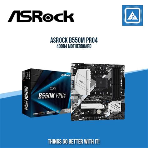 ASROCK B550M PRO4 AM4 4DDR4 – BlueArm Computer Store