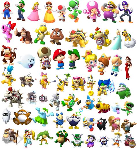 All Mario Characters by Estebanisawesome on DeviantArt