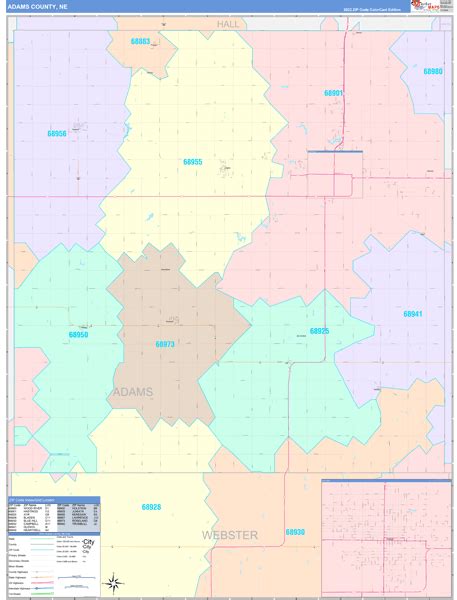 Maps of Adams County Nebraska - marketmaps.com