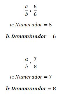 Ejemplos de Denominador