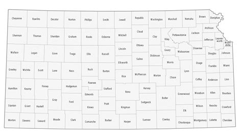 Kansas County Map - GIS Geography