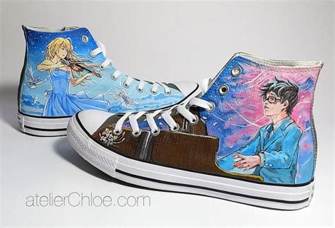 Manga Shoes Anime Converse Hand Painted Sneakers Custom Chuck | Etsy