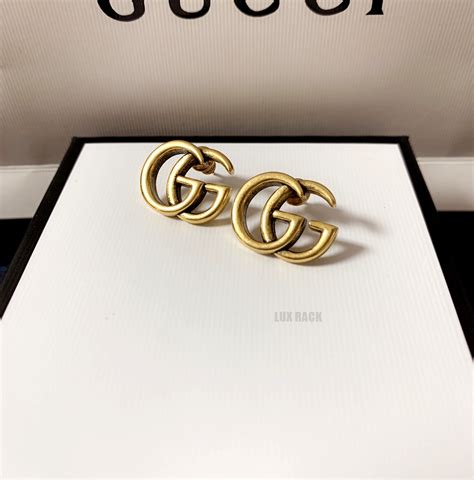 gucci stud earrings gold gucci gg earrings gucci double g earrings ...