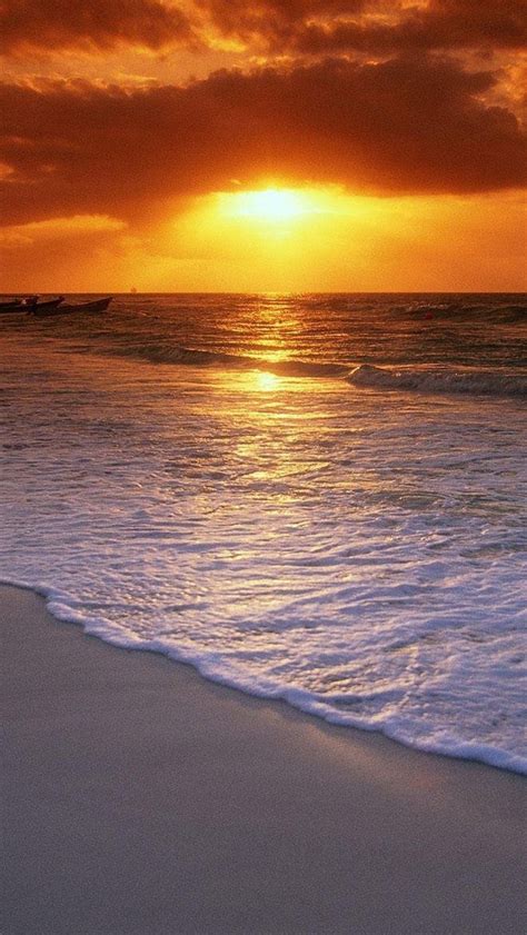 Free Download Ocean Beach Sunset HD iPhone 5 Wallpapers - Part One ...