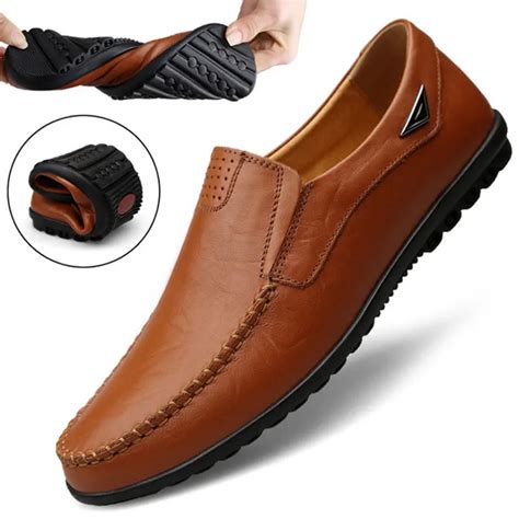 Aliexpress.com : Buy 2019 Man Casual Shoes Genuine Leather Men Moccasin ...