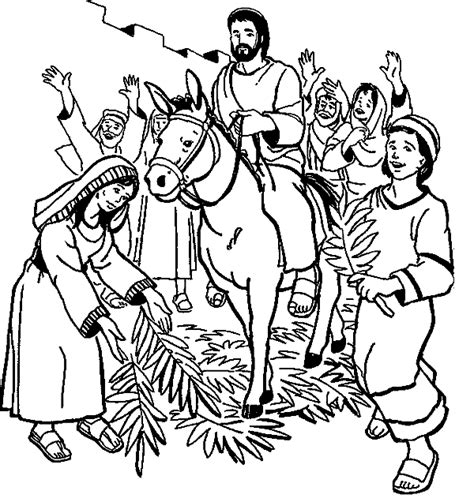 Palm Sunday Coloring Pages Printable for Free Download