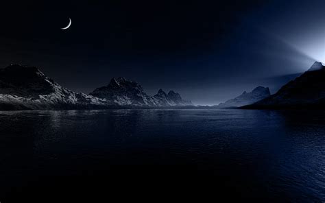 HD wallpaper: Dark Landscape Lake HD, nature | Wallpaper Flare