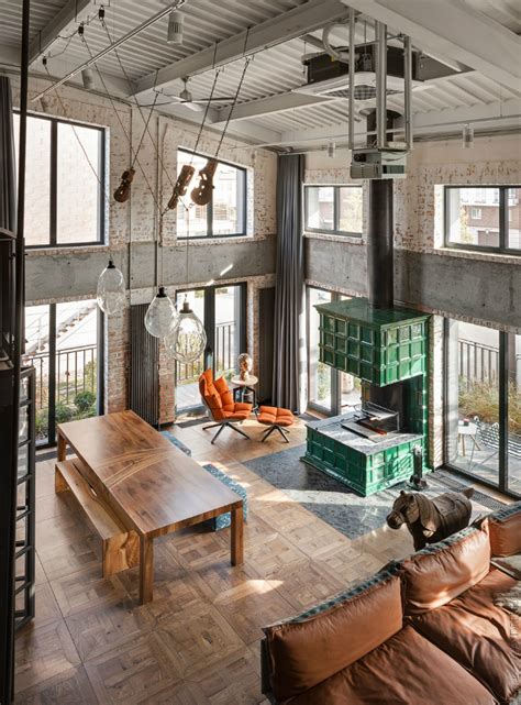 Amazing Industrial Loft With Unique Interior - Decoholic