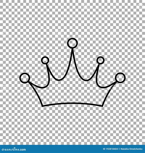 Crown Icon . Princess Crown Icon Isolated on Transparent Background ...