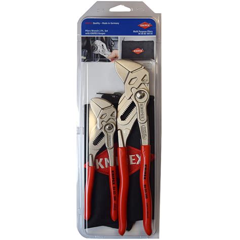 Knipex 2 Pc Pliers Wrench Set (7-1/4" and 10") With Keeper Pouch