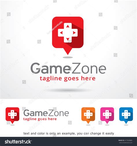 Game Zone Logo Template Design Vector Stock Vector (Royalty Free ...