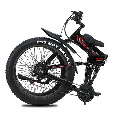 RANDRIDE Adult Folding Electric Bike 1000W Fat Tire Ebike Foldable