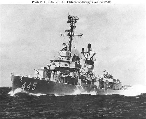 USN Ships--USS Fletcher (DD-445, later DDE-445)