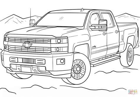 Chevrolet Pickup Coloring Pages Coloring Pages