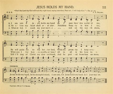 Jesus Holds My Hand | Hymnary.org