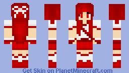 Red Warrior- Female Minecraft Skin