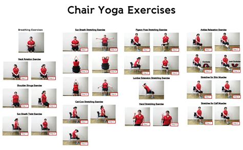 10 Best Printable Chair Yoga Exercises For Seniors | Chair yoga, Yoga ...