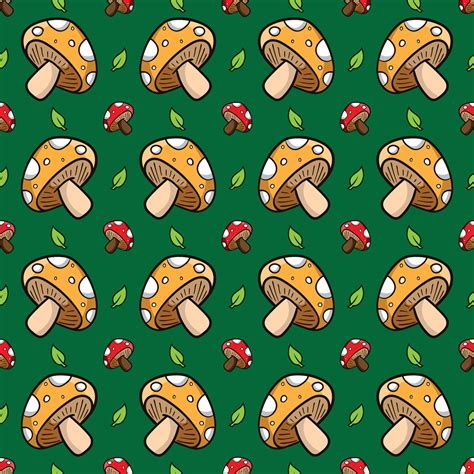 mushroom pattern vector 31975355 Vector Art at Vecteezy