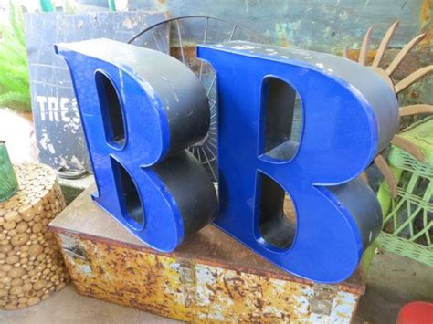 Neon Channel Sign Letter Capital 'B': Large Navy Blue | Etsy | Aluminum ...