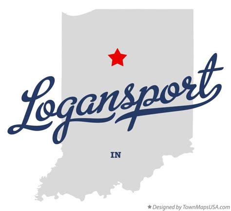 Map of Logansport, IN, Indiana